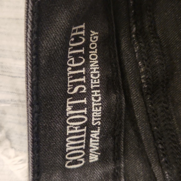 Faded black Sound/Style high rise, kick, straight leg jeans size 12! - Picture 4 of 11